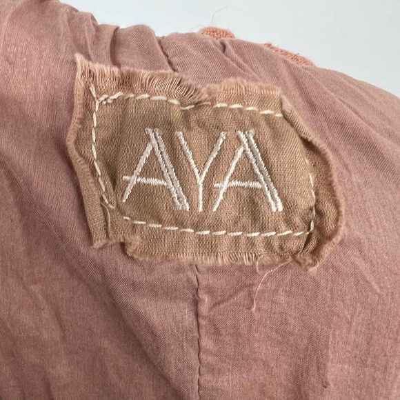 AYA Sacred Wear Open Back Elegant Dress Women's XS-M Dusty Pink Boho Bridesmaid - Picture 11 of 11